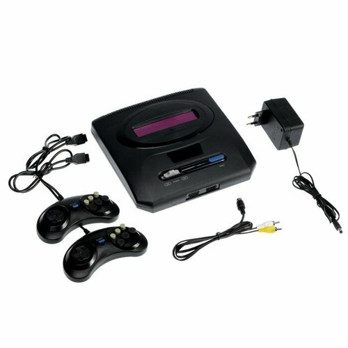 игровая приставка 16 gamebit super drive 2 62в1 черная классика Игровая приставка Luazon Home Game-2, 16 бит, в комплекте два джойстика, 70 игр, черная