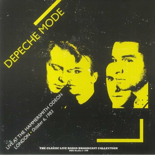 Виниловая пластинка Depeche Mode - Live At The Hammersmith Odeon London October 6, 1983 (YELLOW/BLACK SPLATTER Vinyl LP)