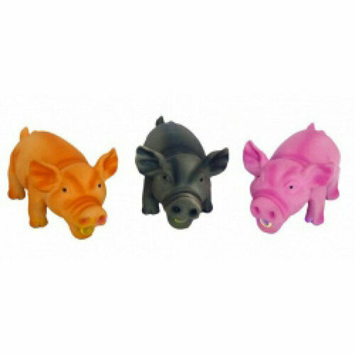 Papillon Игрушка для собак Хрюшка-пищалка латекс розоваясерая 15см (Grunting pig) 140018 | Grunting pig 0,129 кг 15161 (1 шт)