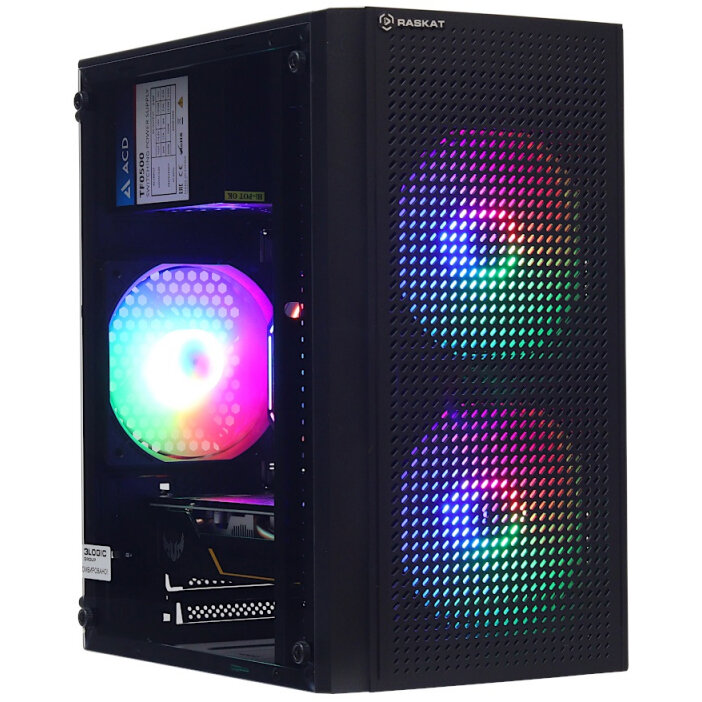 Игровой ПК Raskat Strike 320 (Intel Core i3 10100F, RAM 8Gb, SSD 240Gb, GTX 1650 4Gb, No OS)