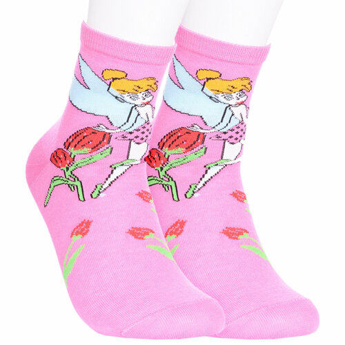 фото Носки lorenzline 2 пары, размер 20-22, розовый