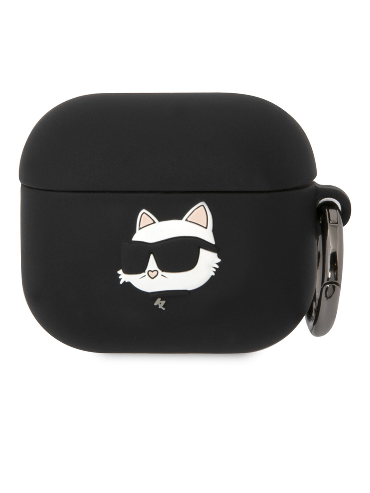 Lagerfeld для Airpods 3 чехол Silicone case with ring NFT 3D Choupette Black