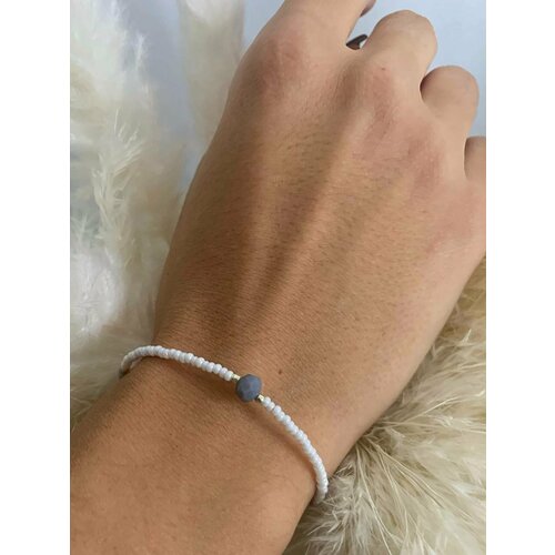 Браслет-цепочка SIDORINA SOFIA ACCESSORIES, кристалл, 1 шт., размер 15 см, белый