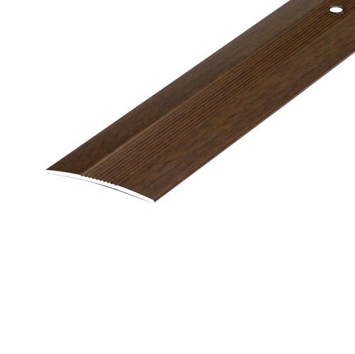фото Порог одноуровневый для напольных покрытий, ширина 60мм, длина 0,9м, Русский профиль, Универсальный стык 60мм 0,9м венге