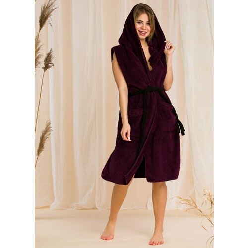 фото Жилет key, размер 44, бордовый