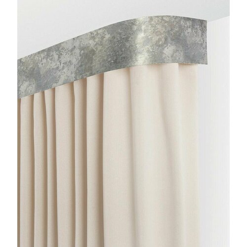 Карниз для штор LEGRAND Венециано потолочный двухрядный серый шелк 200см