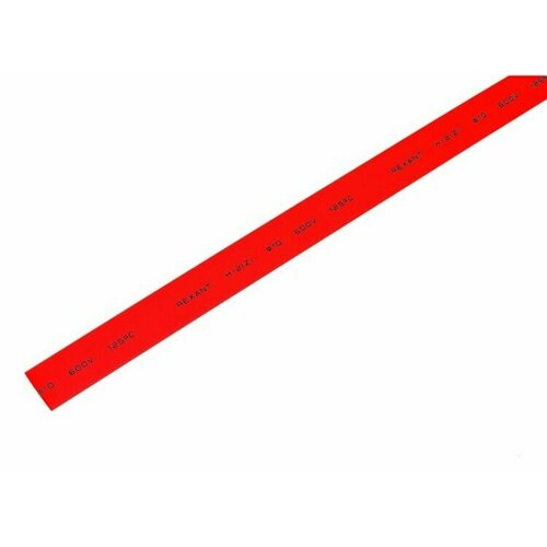 Трубка термоусаживаемая 10/5 мм красная REXANT