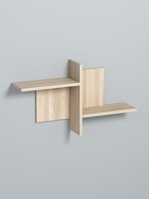 Полка настенная "вайб" №17, Дуб Сонома. Производитель товара - компания Westcom.