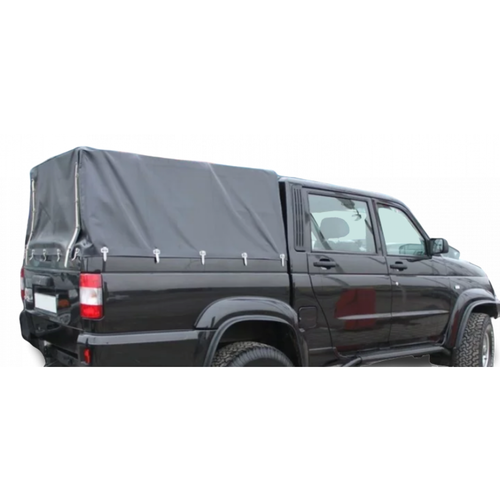 Тент кузова УАЗ 2363 Патриот Пикап двухсторонний усиленный черный