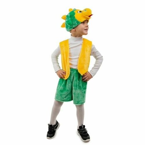 фото Карнавальный костюм "дракон", жилетка, шорты, маска-шапочка, р. 30-32, рост 122 см promarket