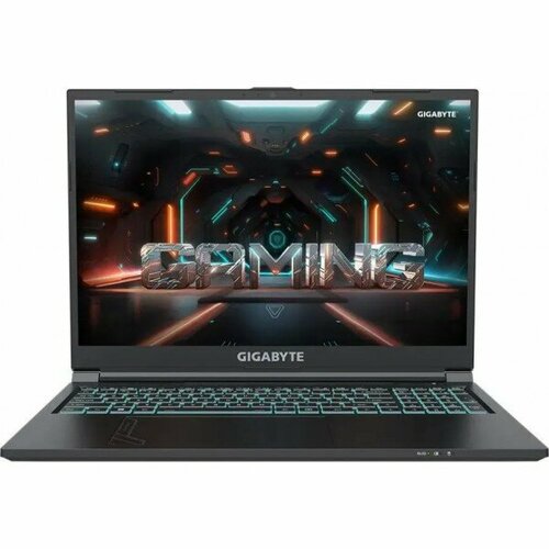 Ноутбук Gigabyte G6 Core i7 12650H 16Gb SSD512Gb NVIDIA GeForce RTX4060 8Gb 16 IPS FHD 1920x1200 Free DOS black WiFi BT Cam KF-G3KZ853SD 122502₽