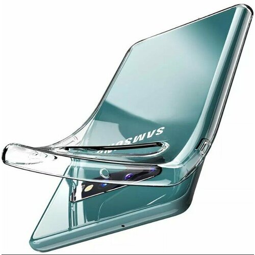 Прозрачный мягкий чехол Samsung S10+