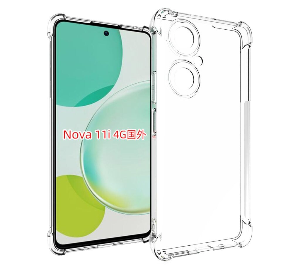 Чехол-накладка-бампер MyPads Tocco для Huawei Nova 11i с усиленной защитой углов, противоударный, прозрачный