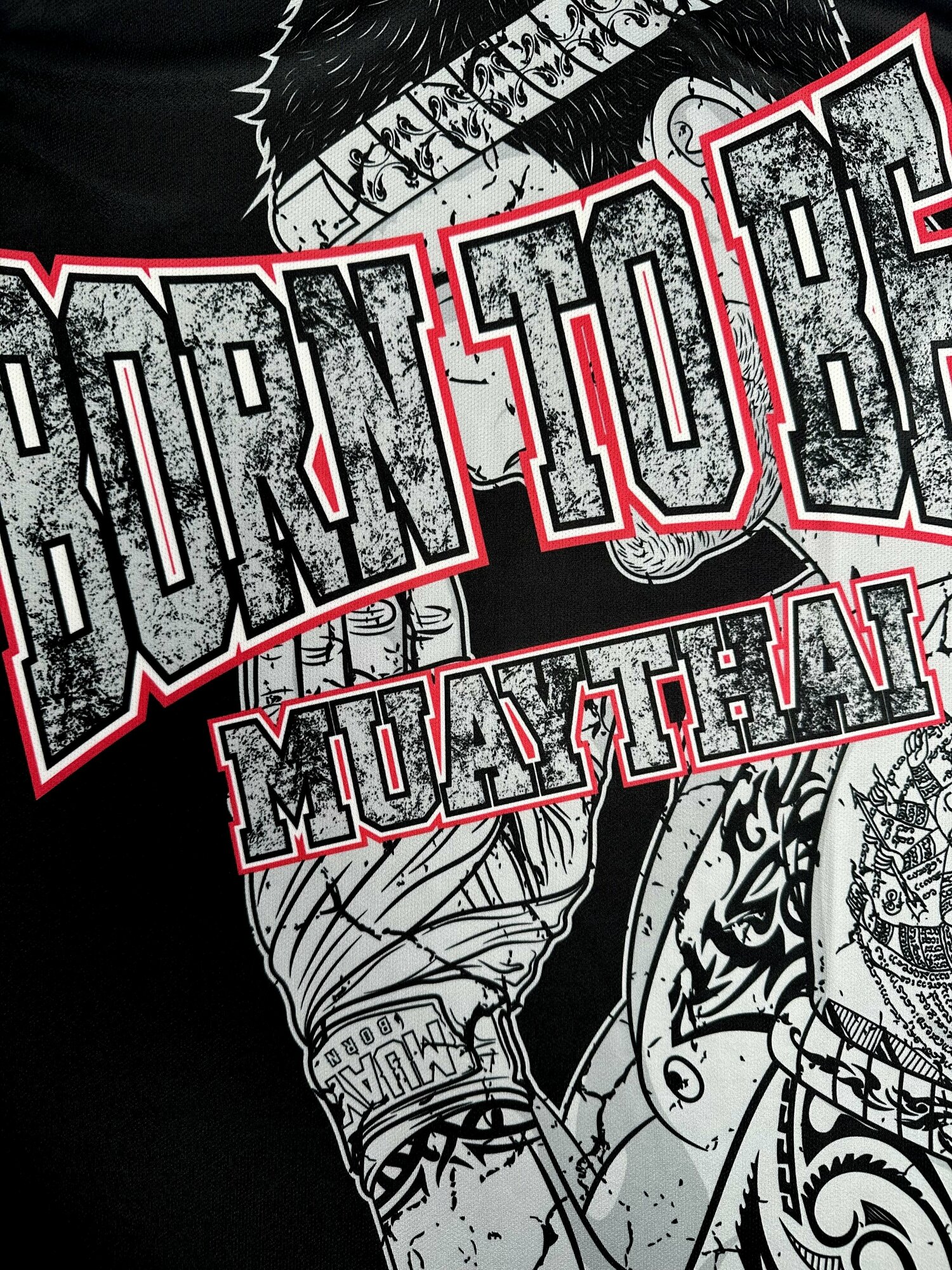 Футболка Born to be Muaythai, размер S, черный — фото 1