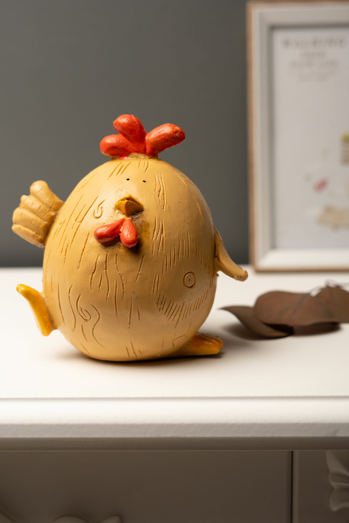 фото Фигурка декоративная "Курочка" смола, 12х10х13см