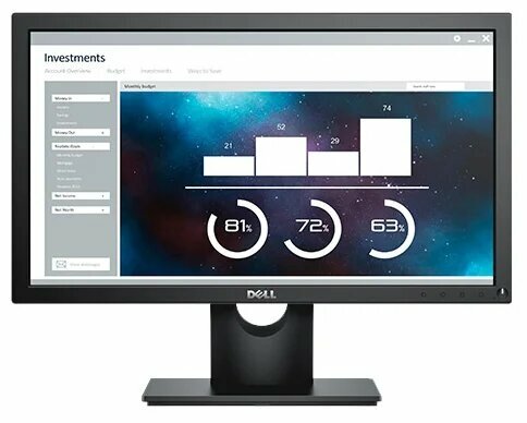 19.5" Монитор DELL E2016HV черный