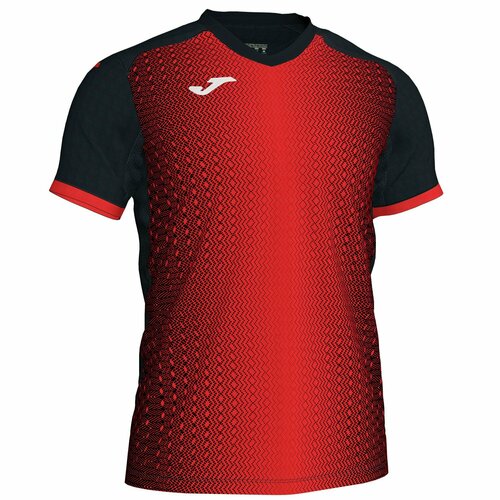 Футболка спортивная joma, размер 08л-10л-4XS-3XS, красный, черный футболка joma размер 08л 10л 4xs 3xs черный