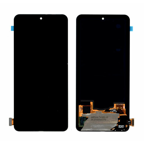 Дисплей для Xiaomi Redmi K40, K40 Pro, Mi 11i, Poco F3 в сборе с тачскрином (OLED) черный дисплей для xiaomi redmi k20 rev samsung с тачскрином черный oled