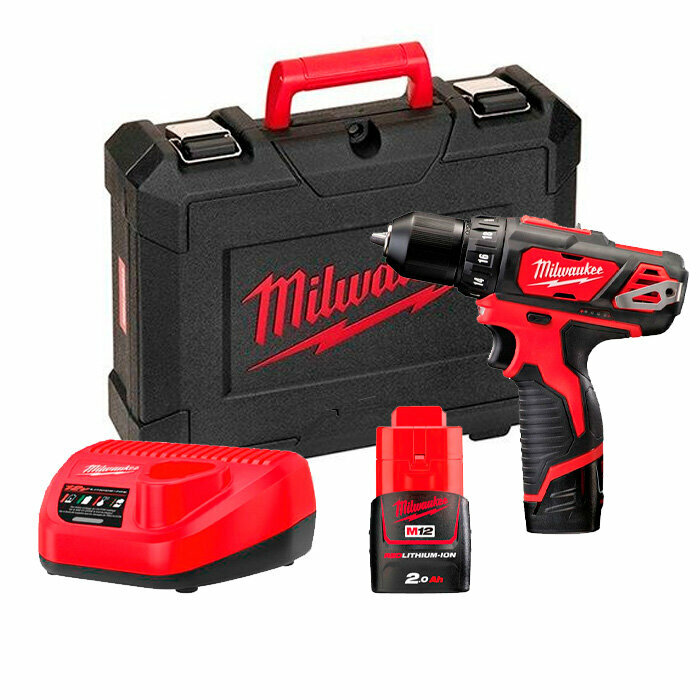 Аккумуляторная дрель-шуруповерт Milwaukee M12 BDD-202С 4933441915