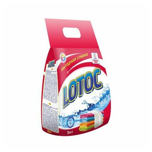 Стиральный порошок для всех типов стирки 3 кг LOTOC Color (нзбх), 654