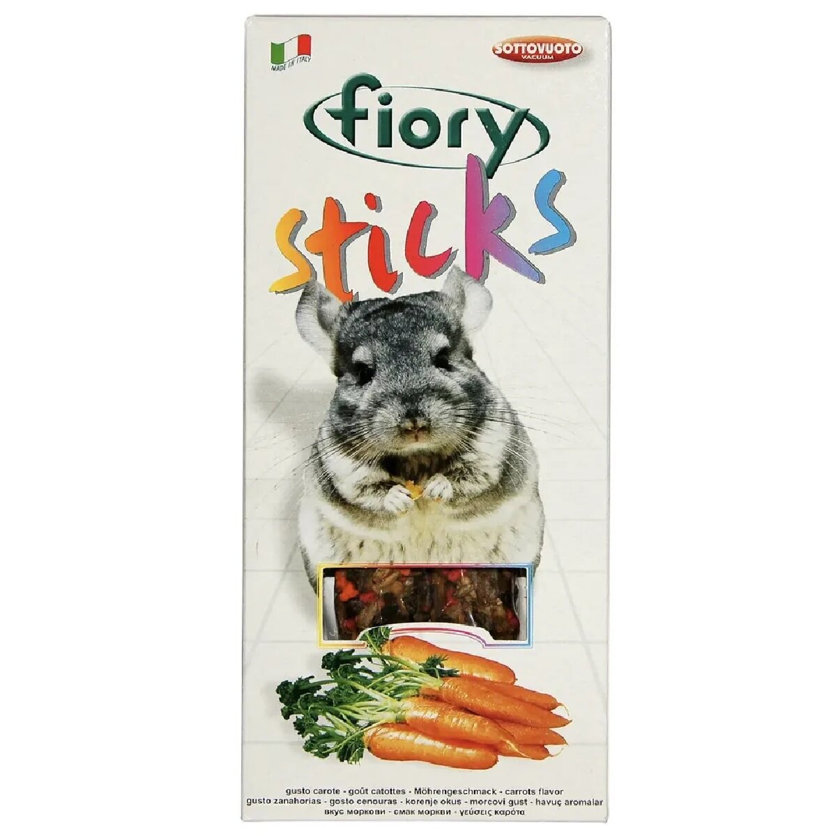 Лакомство для Fiory Sticks с морковью, 80 г, 2 шт. в уп. (2750)