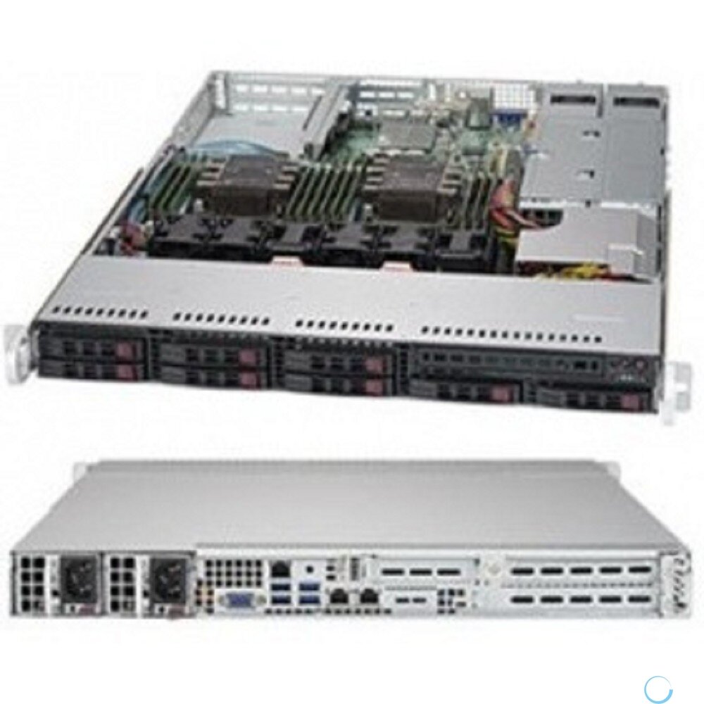 Supermicro SYS-1029P-WTR 1U, 2xLGA3647, iC621, 12xDDR4, up to 8x2.5 HDD, 1xM.2 PCIE 22110,2x1GbE, 2x750W, 2x PCIEx16, 1x