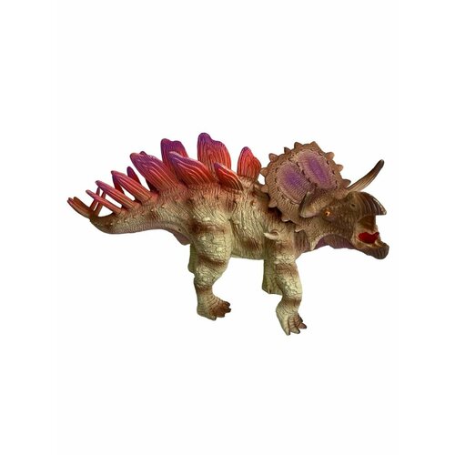 Фигурка динозавра Гибрид стегозавра со звуком, 26 см большая резиновая фигурка динозавра стегозавра midex