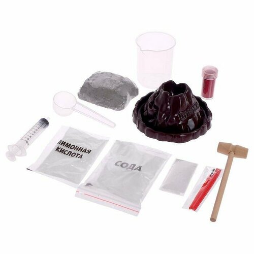 Набор для опытов Время динозавров вулкан и раскопки в пакете 892₽