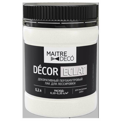 фото Лак перламутровый maitre deco d? cor eclat 0.2 л цвет жемчужный