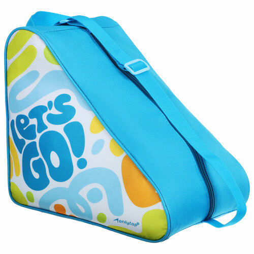 Сумка детская для коньков и роликов ONLYTOP Let's go, 31х28х20 см сумка disney регулируемый ремень голубой
