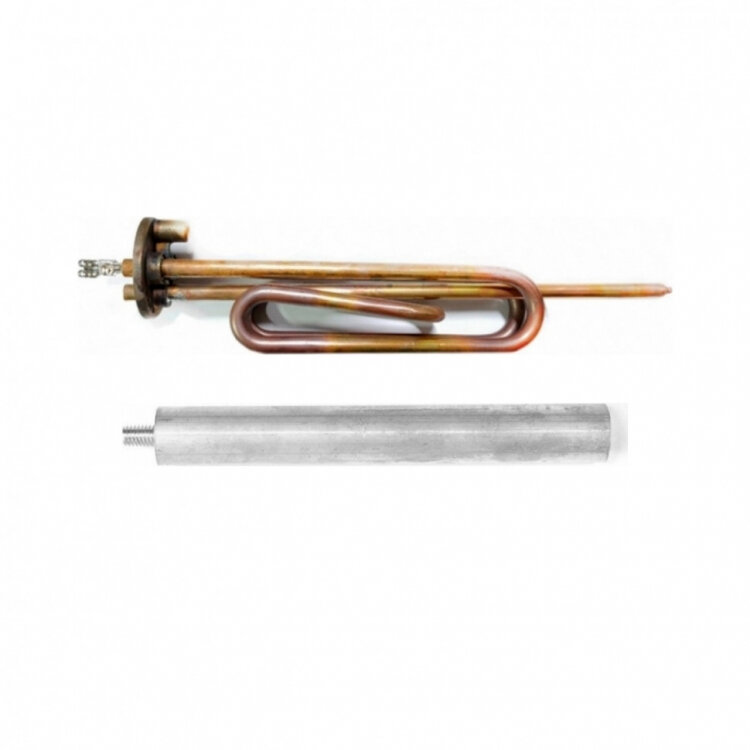 фото Комплект ТЭН RCA 2500W, TW, медь, D48мм, М6, 220V + анод, 3401364K1