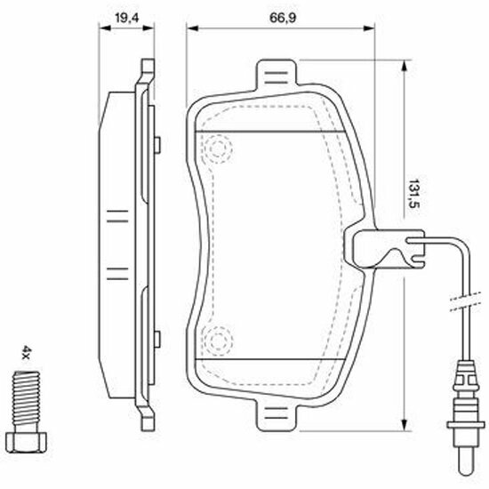Тормозные колодки Bosch - фото №19