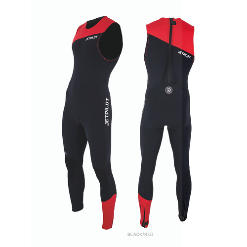 Гидрокостюм мужской длинный без рукавов Jetpilot Venture Long John черно-красный из неопрена толщина 1,5 мм размер XL (2204605)