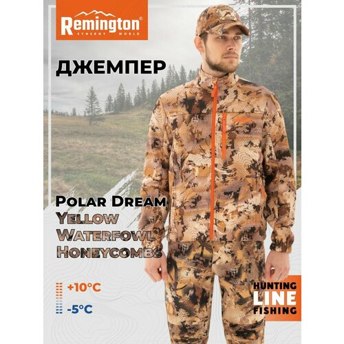 джемпер remington polar dream dark olive р 2xl Джемпер Remington, размер 54/56, желтый