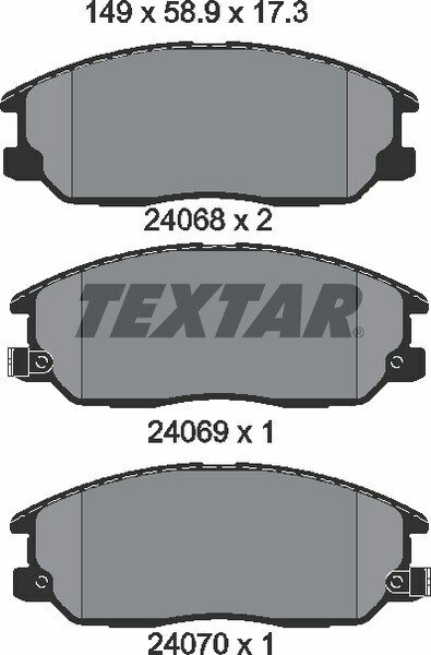 Колодки тормозные Textar 2406801 подходят для современных автомобилей и легковых авто