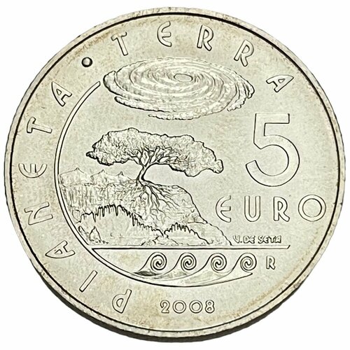 Сан-Марино 5 евро 2008 г. (Международный год Планеты Земля) клуб нумизмат монета 10 евро сан марино 2008 года серебро паладдио