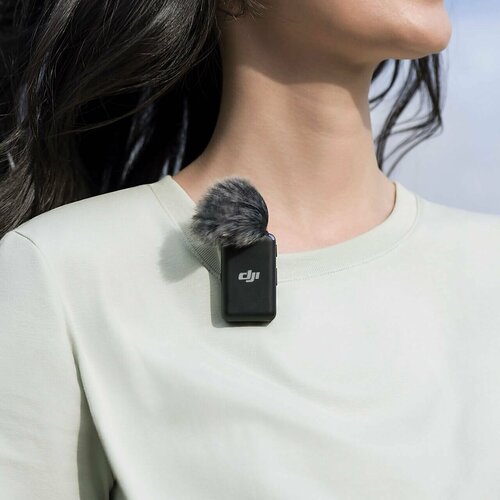 Микрофон DJI Mic, 2.4 ГГц, 2 передатчика, 1 приемник черный