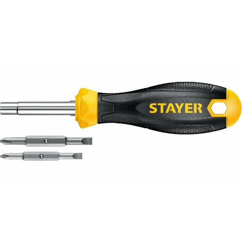 фото Комбинированная отвертка stayer hercules 6-in-1 (2517)