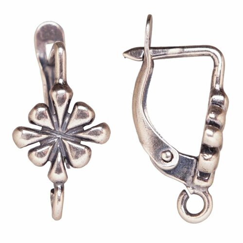 Швензы Цветок английский замок посеребрение оксид 4029 Хорошие Вещи 480₽