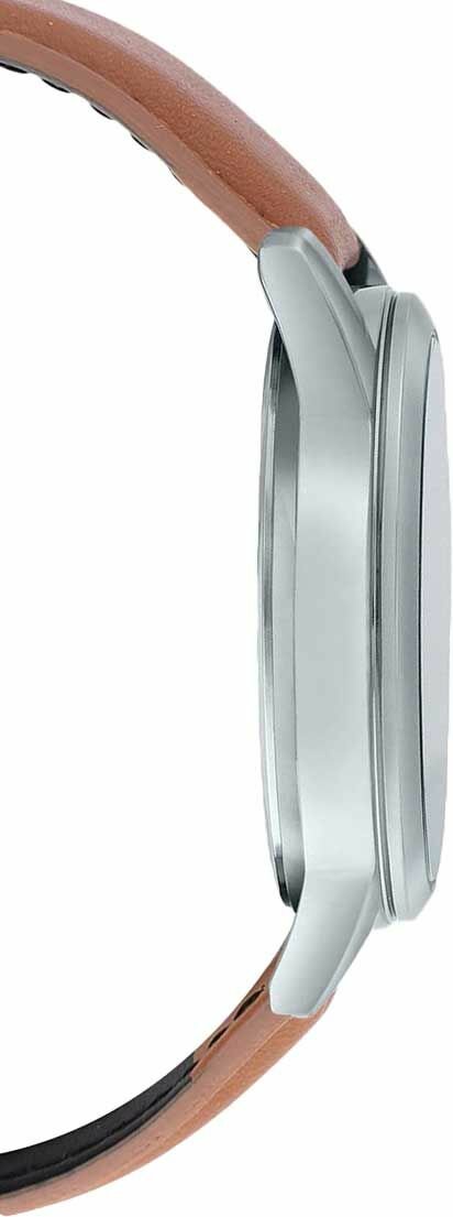 Наручные часы CASIO, коричневый, серебряный, синий — фото 1