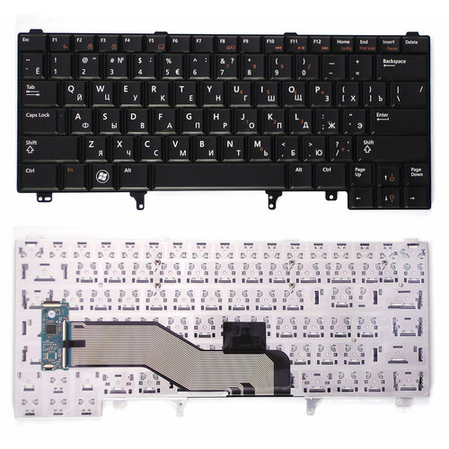 Клавиатура для ноутбука Dell Latitude E6320 E6420 E5420 черная без указателя аккумулятор для ноутбука dell latitude e6420