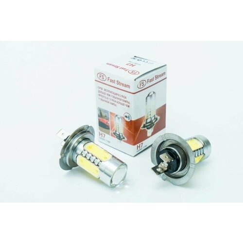 Лампа H7 12-24V 5 SMD+линза ДХО