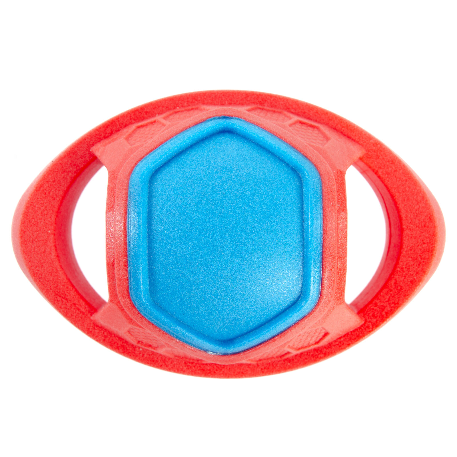 Игрушка для собак резиновая EliteDog "Мяч регби", красно-синяя, 12.8х8.5х7.5см