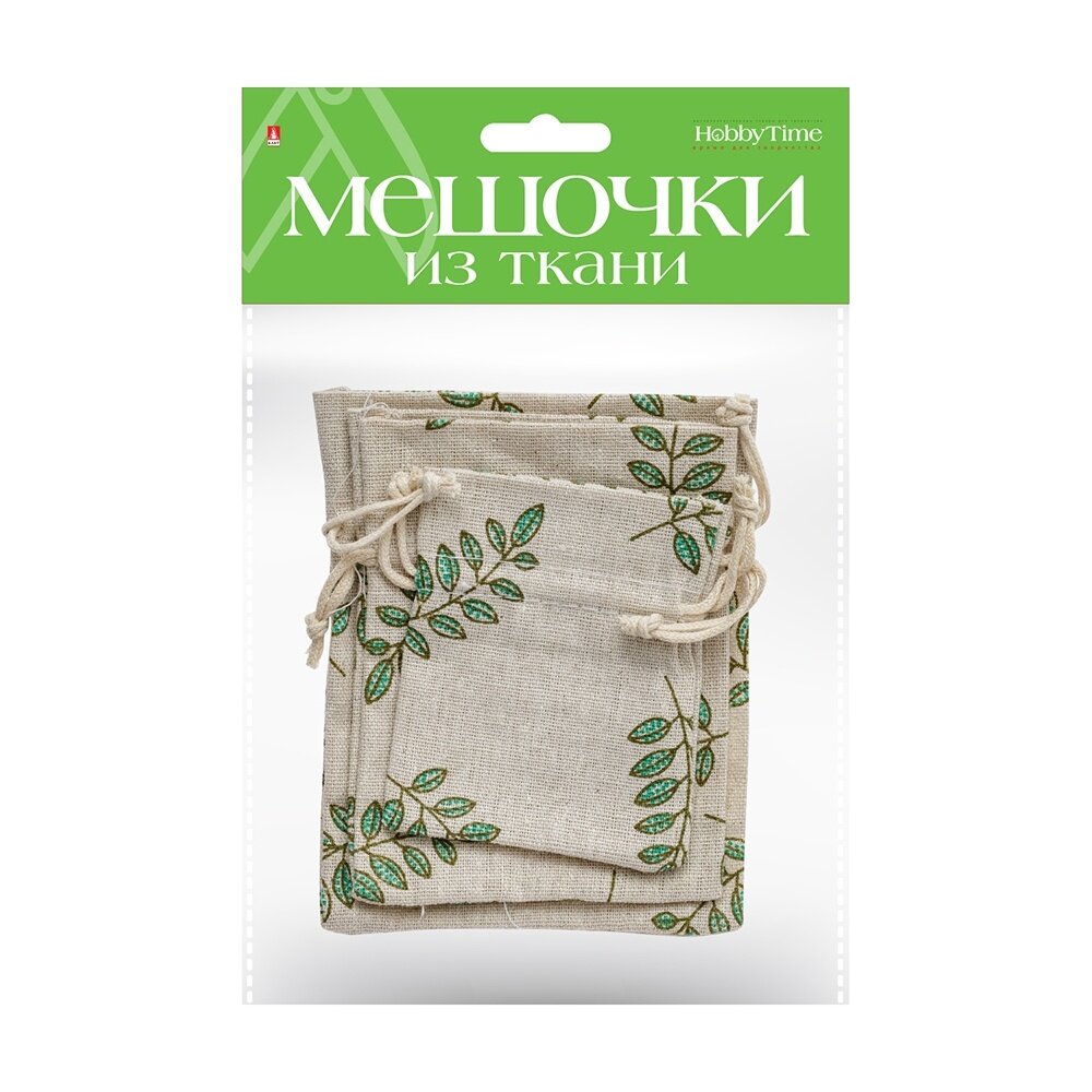 Подарочные мешочки из ткани, 3 ШТ, 3 Р-РА, ВИД 2, Арт. 2-240/02