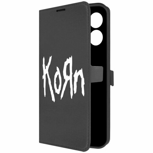 Чехол-книжка Krutoff Eco Book для Honor X7a Plus Korn (Корн) (черный)