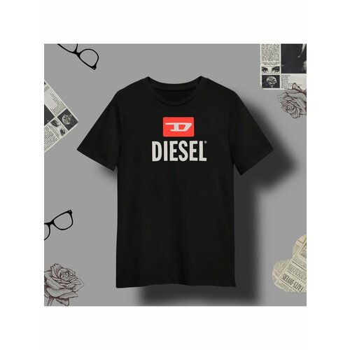 Футболка Diesel, размер XL, черный