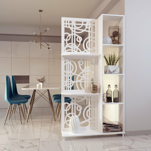 Стеллаж перегородка для зонирования комнаты Калипсо