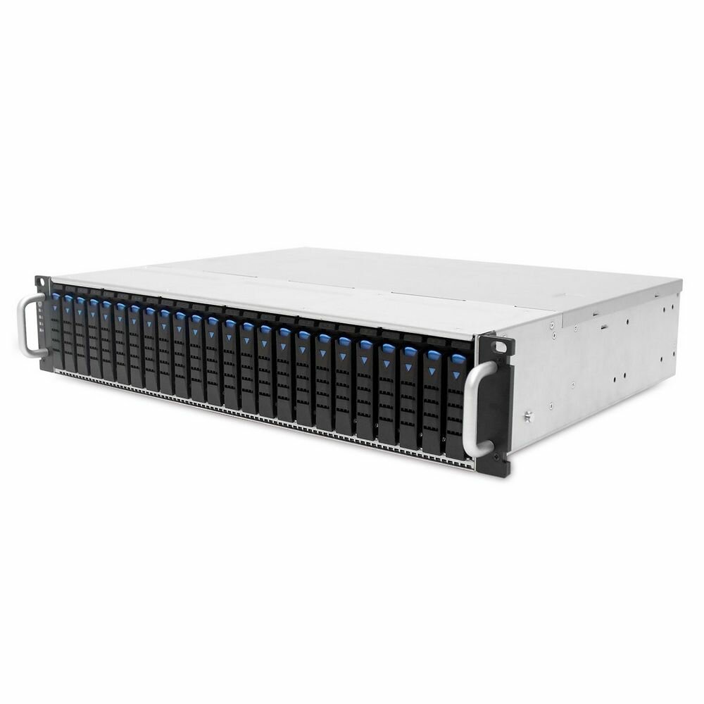 J2024-06-35X (XJ1-20246-01) 2U 24x 2.5" hot-swap bays hot-swap JBOD with single SAS 12G expander controller single BMC tool-less HDD tray 550W 1+1 hot-swap redundant 80+ platinum tool-less rail kit (35X series)