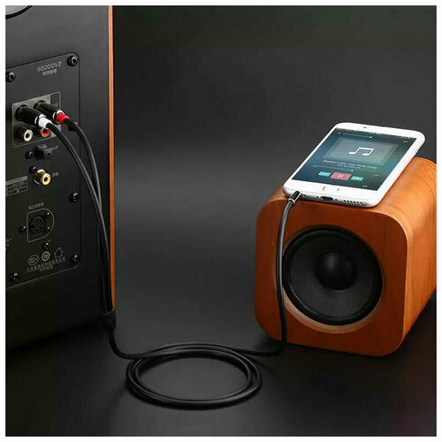 Кабель UGREEN AV116 (10590) 3.5mm Male To 2 RCA Male Cable.