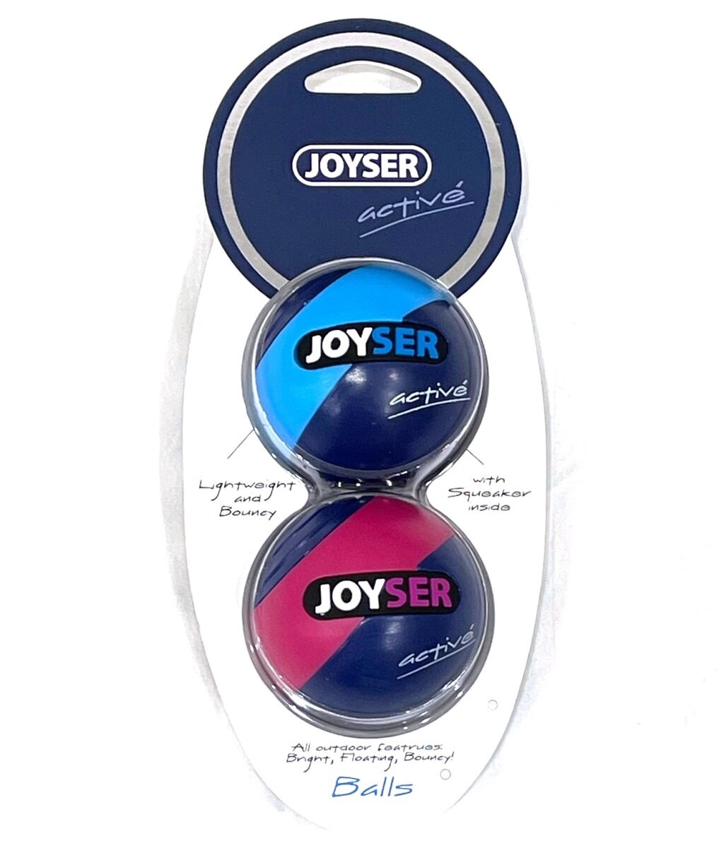 Joyser игрушка Active "Два резиновых мяча" с пищалкой для собак (6,3 см.) - фото №5